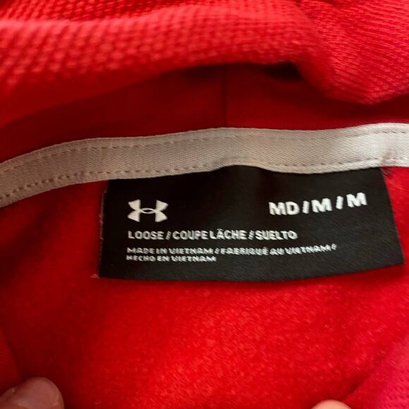 Under Armour Wisconsin Badgers hoodie sweatshirt size medium - Picture 6 of 6